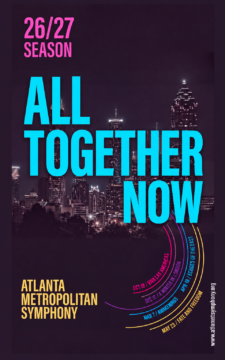 All Together Now image in front of Atlanta skyline