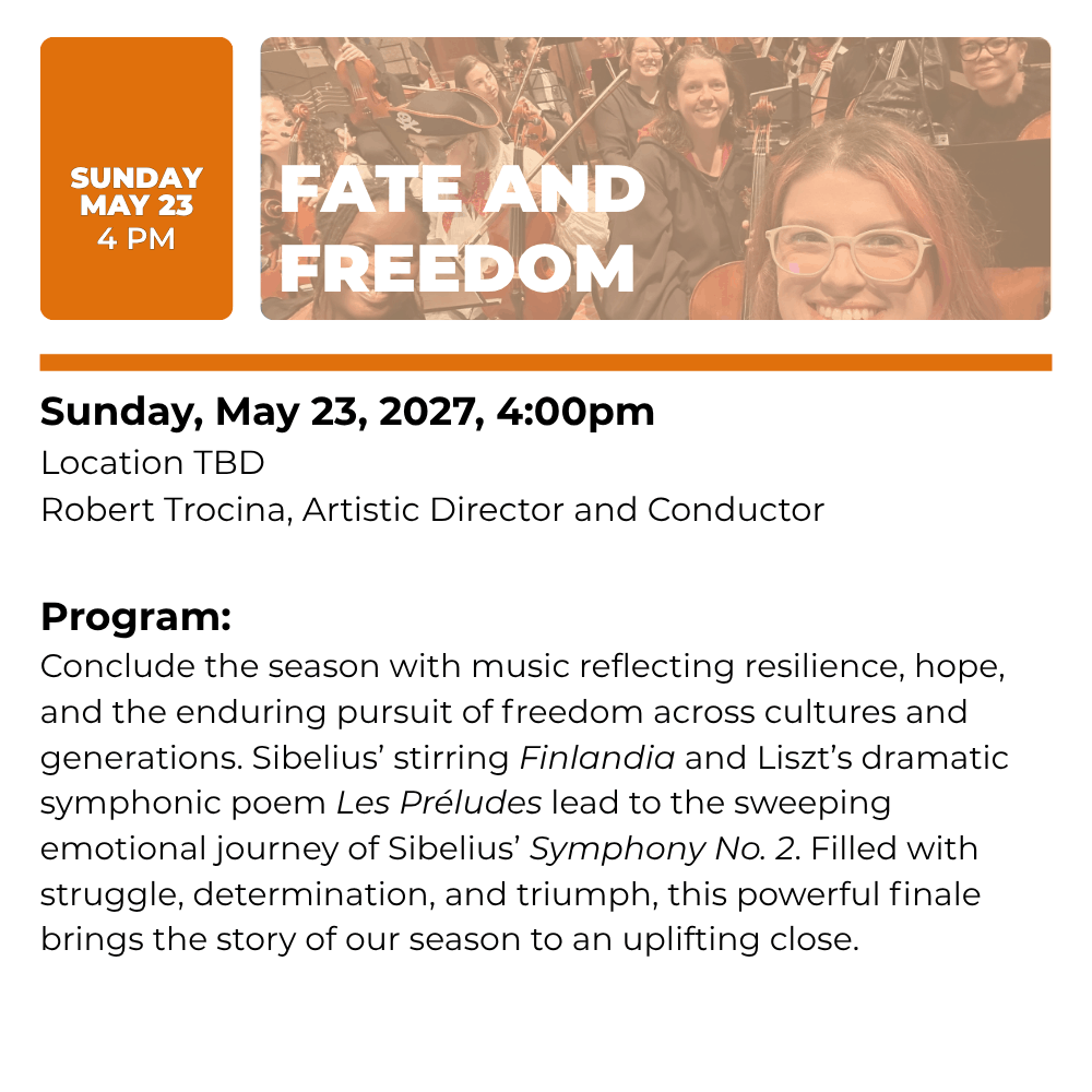 Fate and Freedom Sunday May 23 4pm